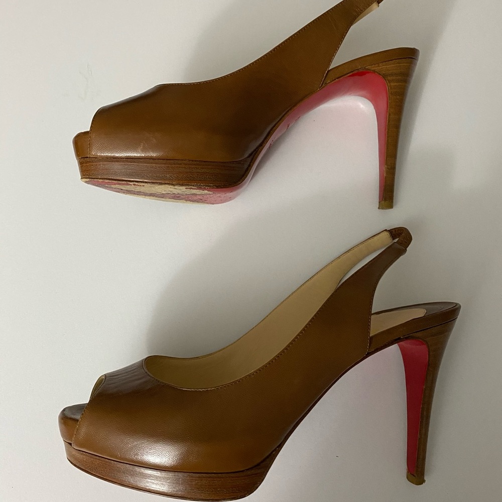 Christian Louboutin Sling Back Peep toe size 36.5